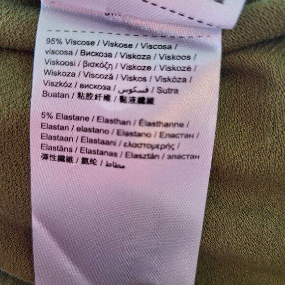 Green faux wrap dress - Picture 6 of 6